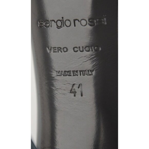 SERGIO ROSSI SHOES PUMPS HIGH HEEL CUTOUT sz 41 US 11 - Picture 9 of 11